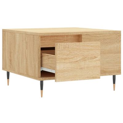 vidaXL Coffee Table Sonoma Oak 55x55x36.5 cm Engineered Wood