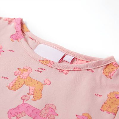 Kids' Pyjamas with Short Sleeves Light Pink 116