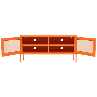 vidaXL TV Cabinet Orange 105x35x50 cm Steel