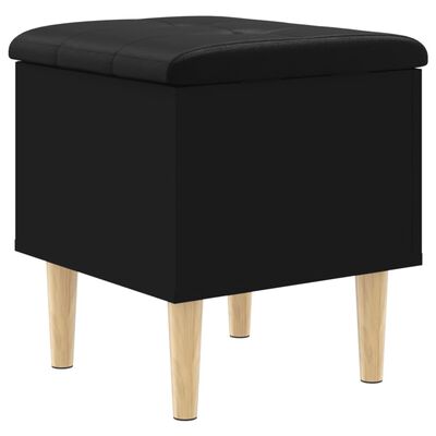 vidaXL Storage Bench Black 42x42x46 cm Engineered Wood