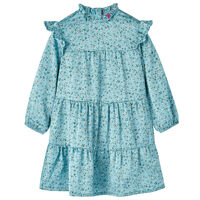 Kids' Dress with Long Sleeves Blue 92