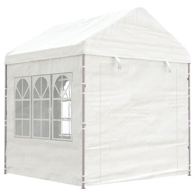 vidaXL Gazebo with Roof White 20.07x2.28x2.69 m Polyethylene