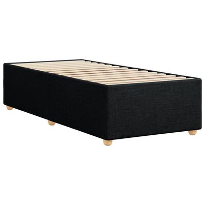 vidaXL Bed Frame without Mattress Black 100x200 cm Fabric