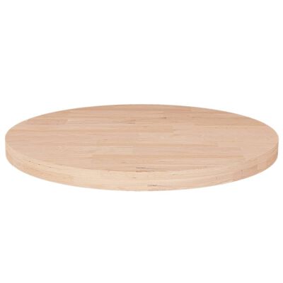 vidaXL Round Table Top Ø30x2,5 cm Untreated Solid Wood Oak