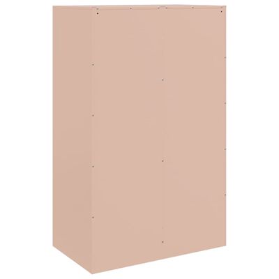 vidaXL Sideboard Pink 67x39x107 cm Steel