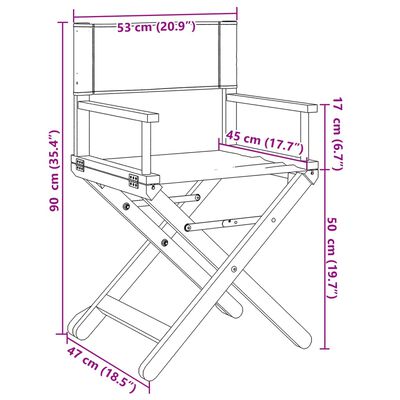 vidaXL Folding Garden Chairs 2 pcs Cream White Fabric