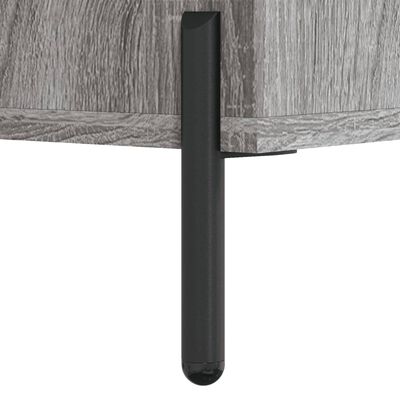 vidaXL Bedside Cabinet Grey Sonoma 40x40x66 cm Engineered Wood