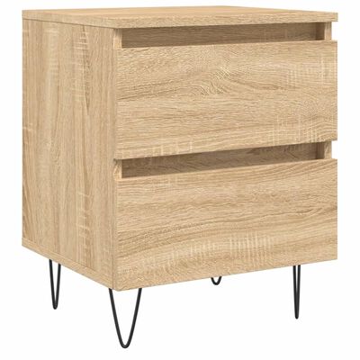 vidaXL Bedside Cabinet Sonoma Oak 40x35x50 cm Engineered Wood