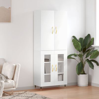 vidaXL Highboard White 69.5x34x180 cm Engineered Wood