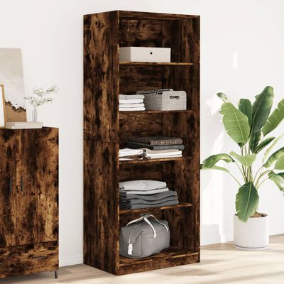 vidaXL Wardrobe Smoked Oak 80x50x200 cm Engineered Wood