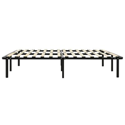 vidaXL Bed Frame without Mattress Black Metal 120x200 cm