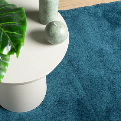 vidaXL Rug OVIEDO Short Pile Turquoise 160x160 cm