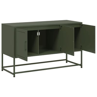 vidaXL TV Cabinet Olive Green 100.5x39x60.5 cm Steel