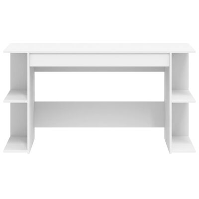 vidaXL Desk White 140x50x75 cm Engineered Wood