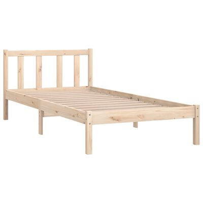 vidaXL Bed Frame without Mattress Solid Wood 100x200 cm