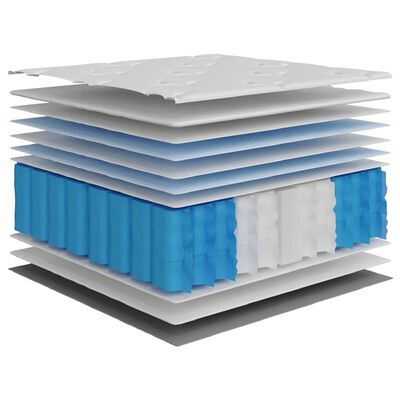 vidaXL Pocket Spring Mattress Medium Plus 120x200 cm