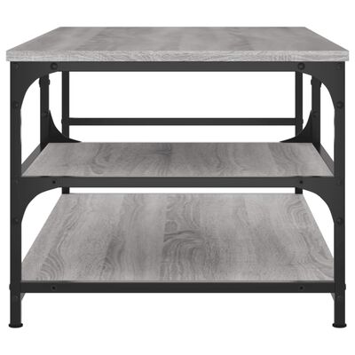 vidaXL Coffee Table Grey Sonoma 90x49x40 cm Engineered Wood