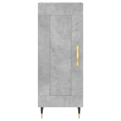 vidaXL Highboard Concrete Grey 34.5x34x180 cm Engineered Wood