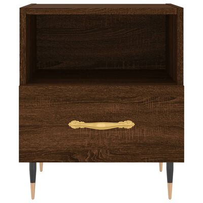 vidaXL Bedside Cabinets 2 pcs Brown Oak 40x35x47.5 cm Engineered Wood