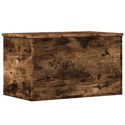 vidaXL Storage Box Smoked Oak 60x35x35 cm Engineered Wood