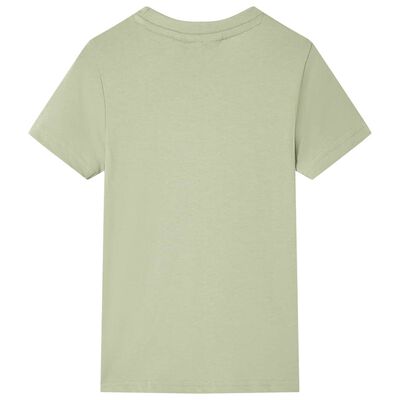 Kids' T-shirt with Short Sleeves Light Khaki 104