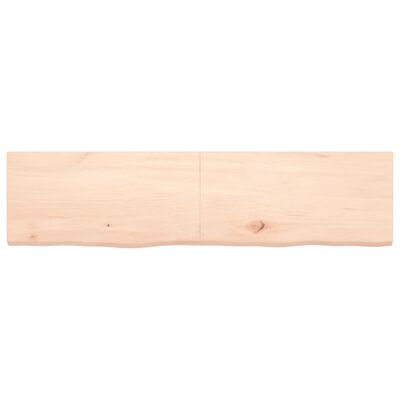 vidaXL Bathroom Countertop 160x40x(2-4) cm Untreated Solid Wood