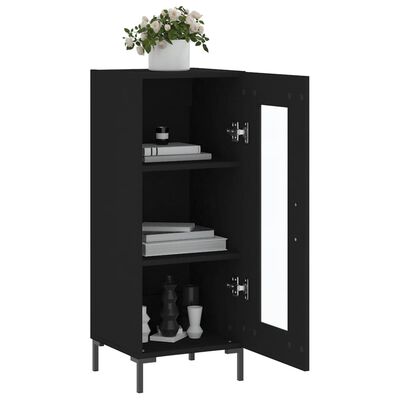 vidaXL Sideboard Black 34.5x34x90 cm Engineered Wood