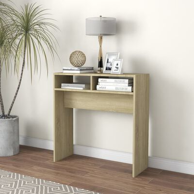 vidaXL Console Table Sonoma Oak 78x30x80 cm Engineered Wood