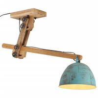 vidaXL Ceiling Lamp 25 W Distressed Blue 105x30x65-108cm E27