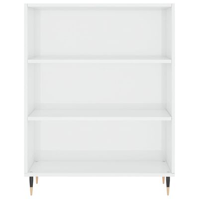 vidaXL Highboard High Gloss White 69.5x34x180 cm Engineered Wood