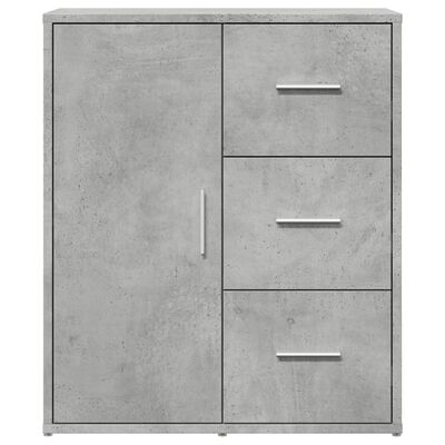 vidaXL Sideboards 2 pcs Concrete Grey 60x31x70 cm Engineered Wood