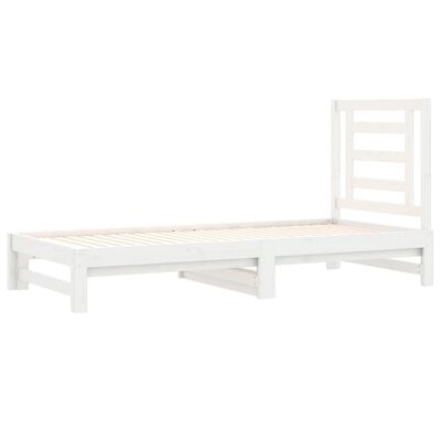 vidaXL Pull-out Day Bed White 2x(90x190) cm Solid Wood Pine | vidaXL.ie