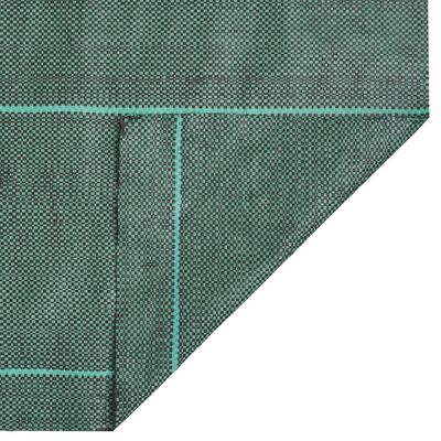 vidaXL Weed Membrane Green 2x100 m PP