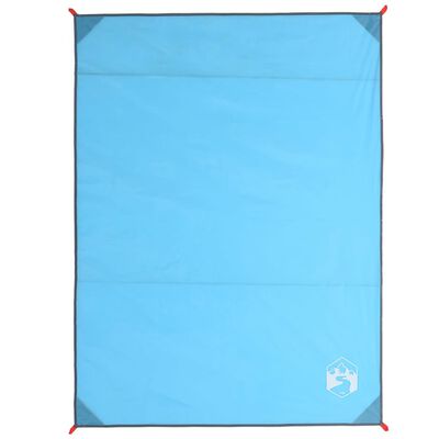 vidaXL Picnic Blanket with Pegs Blue 205x155 cm