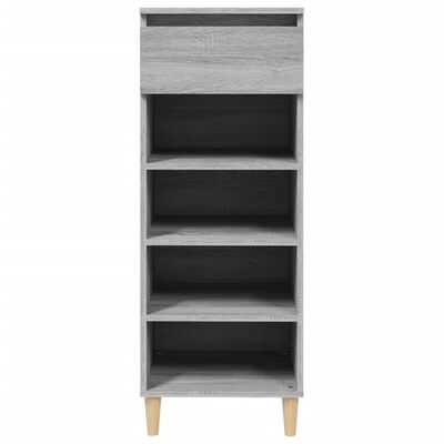 vidaXL Shoe Cabinet Grey Sonoma 40x36x105 cm Engineered Wood