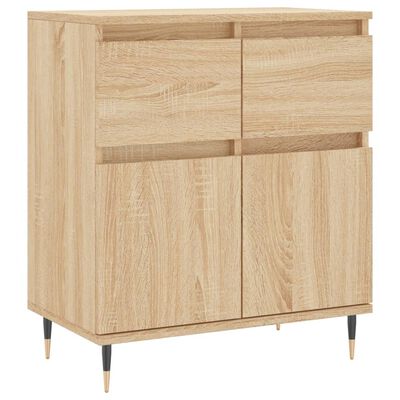 vidaXL Sideboard Sonoma Oak 60x35x70 cm Engineered Wood