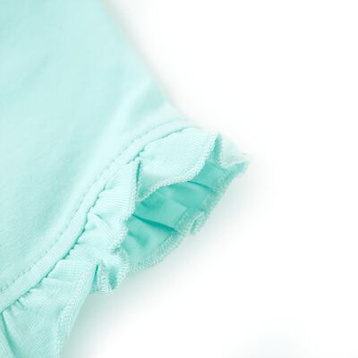 Kids' T-shirt with Short Sleeves Light Aqua 116