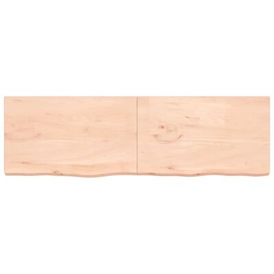 vidaXL Bathroom Countertop 200x60x(2-6) cm Untreated Solid Wood