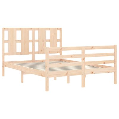 vidaXL Bed Frame without Mattress 120x200 cm Solid Wood