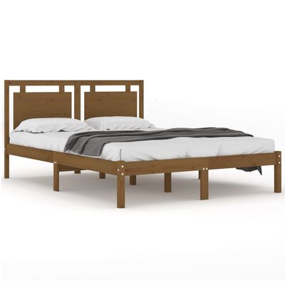 vidaXL Bed Frame without Mattress Honey Brown 120x200 cm Solid Wood