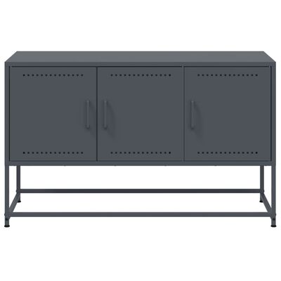 vidaXL TV Cabinet Anthracite 100.5x39x60.5 cm Steel