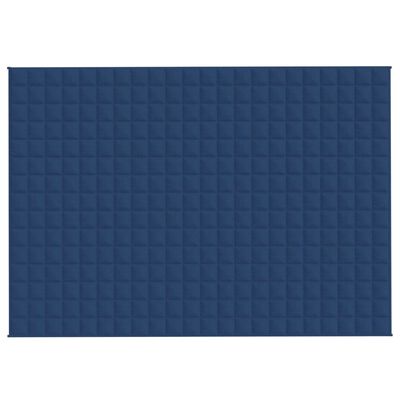 vidaXL Weighted Blanket Blue 155x220 cm 7 kg Fabric