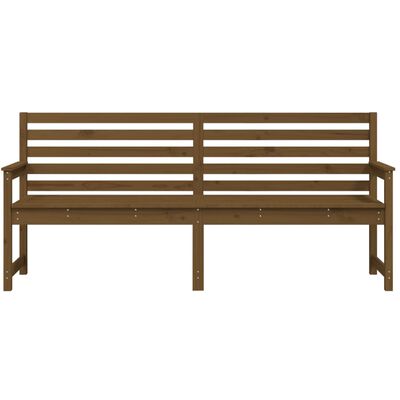 vidaXL Garden Bench Honey Brown 203.5x48x91.5 cm Solid Wood Pine