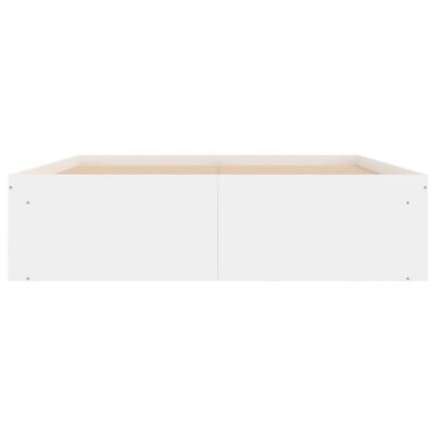 vidaXL Bed Frame without Mattress White 135x190 cm Double