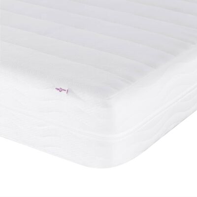 vidaXL Foam Mattress White 200x200 cm Hardness H2 H3