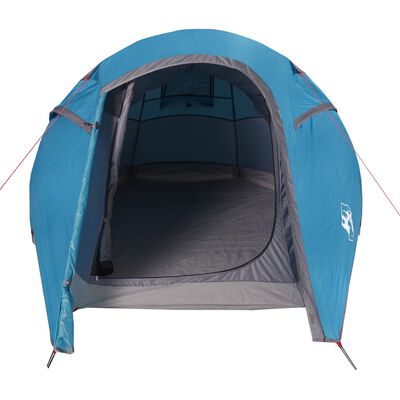 vidaXL Camping Tent Tunnel 3-Person Blue Waterproof