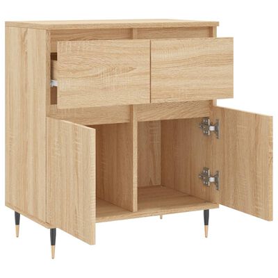 vidaXL Sideboard Sonoma Oak 60x35x70 cm Engineered Wood