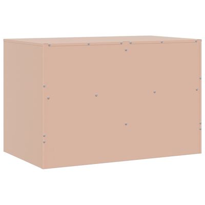 vidaXL TV Cabinet Pink 67x39x44 cm Steel