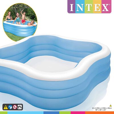 Intex Swim Center Pool Beach Wave 229x229x56 cm 57495NP