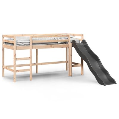 vidaXL Kids' Loft Bed without Mattress 80x200 cm Solid Wood Pine